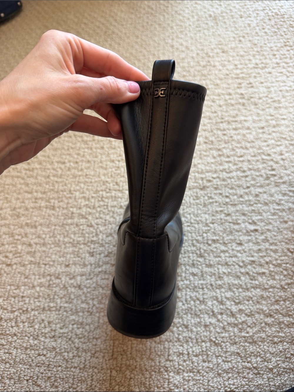 Sam Edelman Square-Toe Ankle Boots - Picture 5 of 5